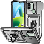 Custodia per telefono con supporto per camshield scorrevole, For Xiaomi Redmi A1/A1+, For Samsung Galaxy A14 5G