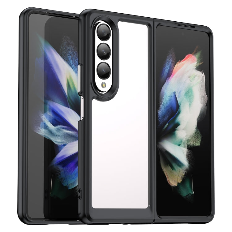 Custodia per telefono in acrilico + TPU serie colorata, For Samsung Galaxy Z Fold3 5G