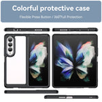 Custodia per telefono in acrilico + TPU serie colorata, For Samsung Galaxy Z Fold3 5G