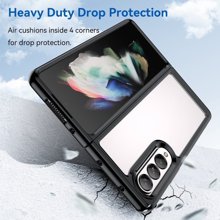 Custodia per telefono in acrilico + TPU serie colorata, For Samsung Galaxy Z Fold3 5G