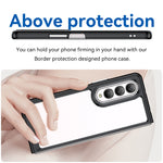 Custodia per telefono in acrilico + TPU serie colorata, For Samsung Galaxy Z Fold3 5G
