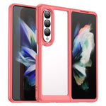 Custodia per telefono in acrilico + TPU serie colorata, For Samsung Galaxy Z Fold3 5G