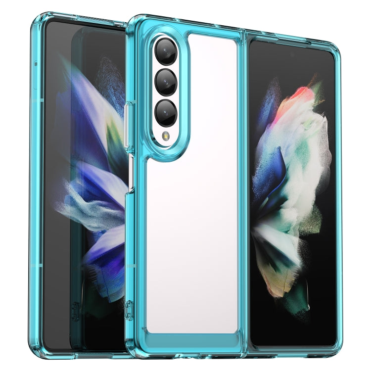 Custodia per telefono in acrilico + TPU serie colorata, For Samsung Galaxy Z Fold3 5G