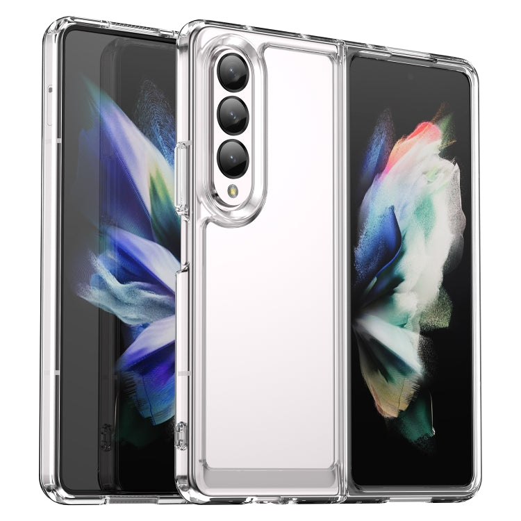Custodia per telefono in acrilico + TPU serie colorata, For Samsung Galaxy Z Fold3 5G