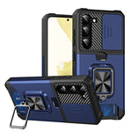 Custodia per telefono scorrevole Camshield con supporto per anello e slot per schede, For Samsung Galaxy S23 5G, For Samsung Galaxy S23+ 5G, For Samsung Galaxy S23 Ultra 5G