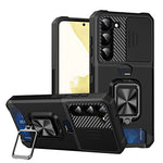 Custodia per telefono scorrevole Camshield con supporto per anello e slot per schede, For Samsung Galaxy S23 5G, For Samsung Galaxy S23+ 5G, For Samsung Galaxy S23 Ultra 5G