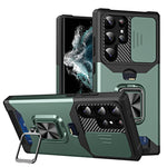 Custodia per telefono scorrevole Camshield con supporto per anello e slot per schede, For Samsung Galaxy S23 5G, For Samsung Galaxy S23+ 5G, For Samsung Galaxy S23 Ultra 5G