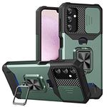 Custodia per telefono scorrevole Camshield con supporto per anello e slot per schede, For Samsung Galaxy A14 5G