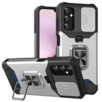 Custodia per telefono scorrevole Camshield con supporto per anello e slot per schede, For Samsung Galaxy A14 5G