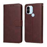 Custodia in pelle a conchiglia classica in vitello, For Xiaomi Redmi A1+, For Xiaomi Redmi 11 Prime 4G, For Xiaomi Redmi Note 12 China, For Xiaomi Redmi Note 12 Pro 5G China