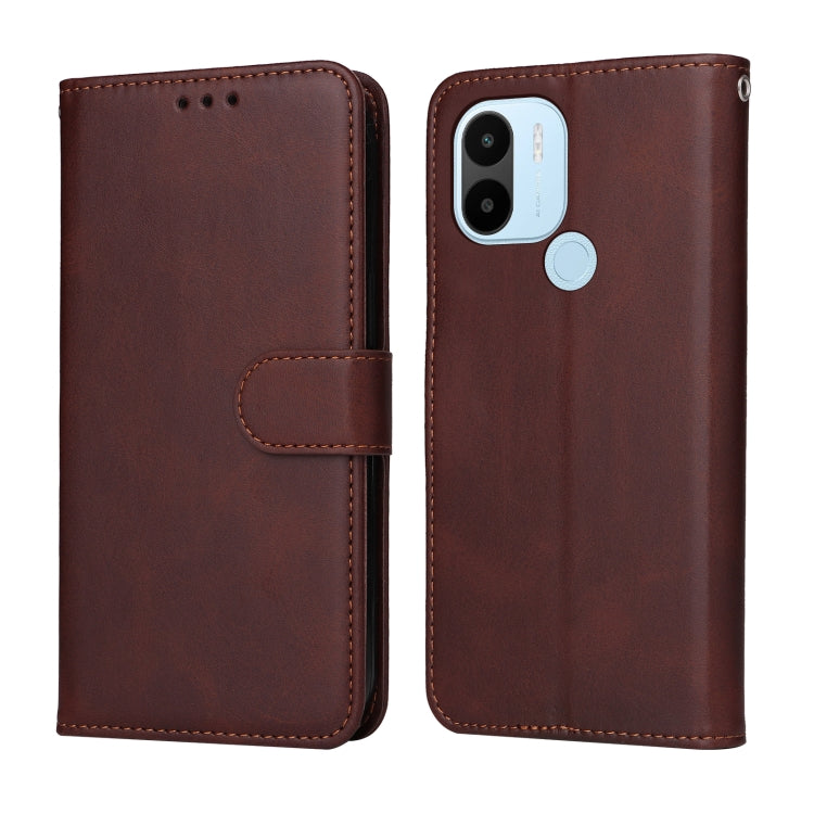 Custodia in pelle a conchiglia classica in vitello, For Xiaomi Redmi A1+, For Xiaomi Redmi 11 Prime 4G, For Xiaomi Redmi Note 12 China, For Xiaomi Redmi Note 12 Pro 5G China