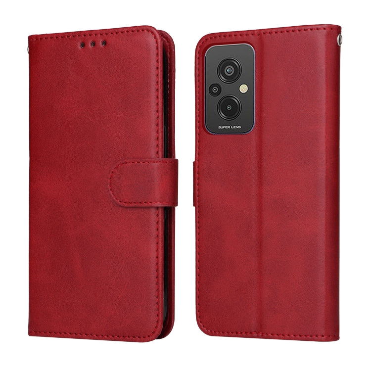 Custodia in pelle a conchiglia classica in vitello, For Xiaomi Redmi A1+, For Xiaomi Redmi 11 Prime 4G, For Xiaomi Redmi Note 12 China, For Xiaomi Redmi Note 12 Pro 5G China