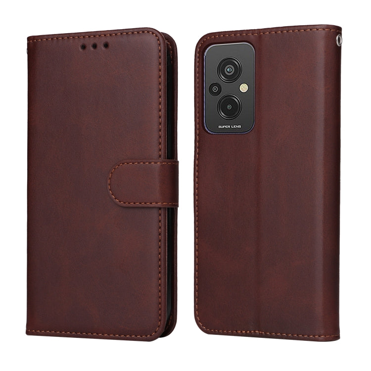 Custodia in pelle a conchiglia classica in vitello, For Xiaomi Redmi A1+, For Xiaomi Redmi 11 Prime 4G, For Xiaomi Redmi Note 12 China, For Xiaomi Redmi Note 12 Pro 5G China
