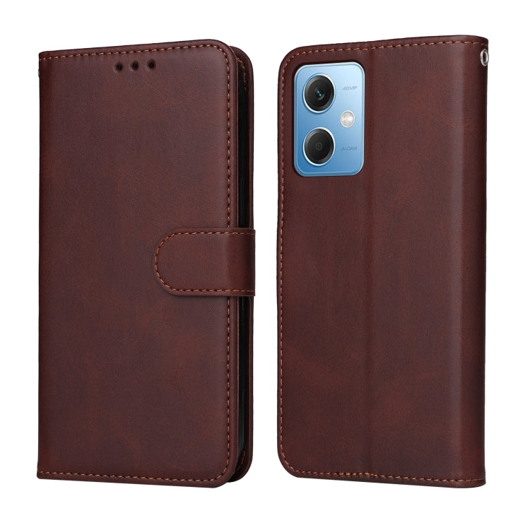 Custodia in pelle a conchiglia classica in vitello, For Xiaomi Redmi A1+, For Xiaomi Redmi 11 Prime 4G, For Xiaomi Redmi Note 12 China, For Xiaomi Redmi Note 12 Pro 5G China