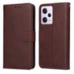 Custodia in pelle a conchiglia classica in vitello, For Xiaomi Redmi Note 12 Pro+ China