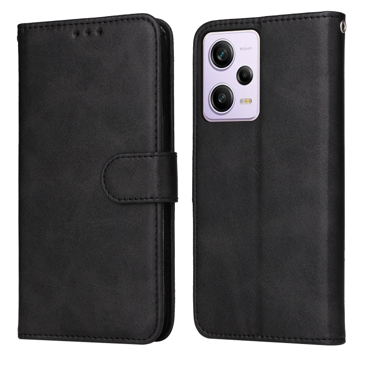 Custodia in pelle a conchiglia classica in vitello, For Xiaomi Redmi Note 12 Pro+ China