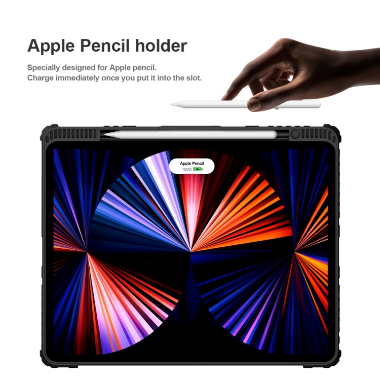Custodia per tastiera combinata paraurti Nillkin, For iPad Pro 12.9 2020 / 2021, For Samsung Galaxy Tab S8+/S8+ 5G/S7+/S7 FE