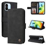 Custodia per telefono in pelle con bottone in metallo con albero della vita Skin Feel, For Xiaomi Redmi A1+, For Xiaomi Redmi 11 Prime 4G, For Xiaomi Redmi Note 12 China, For Xiaomi Redmi Note 12 Pro 5G China