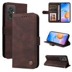 Custodia per telefono in pelle con bottone in metallo con albero della vita Skin Feel, For Xiaomi Redmi A1+, For Xiaomi Redmi 11 Prime 4G, For Xiaomi Redmi Note 12 China, For Xiaomi Redmi Note 12 Pro 5G China