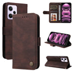 Custodia per telefono in pelle con bottone in metallo con albero della vita Skin Feel, For Xiaomi Redmi Note 12 Pro+ China