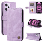 Custodia per telefono in pelle con bottone in metallo con albero della vita Skin Feel, For Xiaomi Redmi Note 12 Pro+ China