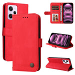 Custodia per telefono in pelle con bottone in metallo con albero della vita Skin Feel, For Xiaomi Redmi Note 12 Pro+ China