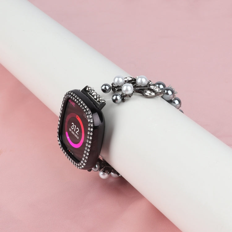 Cinturino per orologio con cinturino in perle, For Fitbit Versa 3 / Sense
