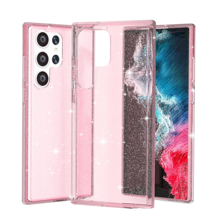 Custodia per telefono in polvere glitterata stile Terminator antiurto, For Samsung Galaxy S23 5G, For Samsung Galaxy S23+ 5G, For Samsung Galaxy S23 Ultra 5G, For Samsung Galaxy A14 5G
