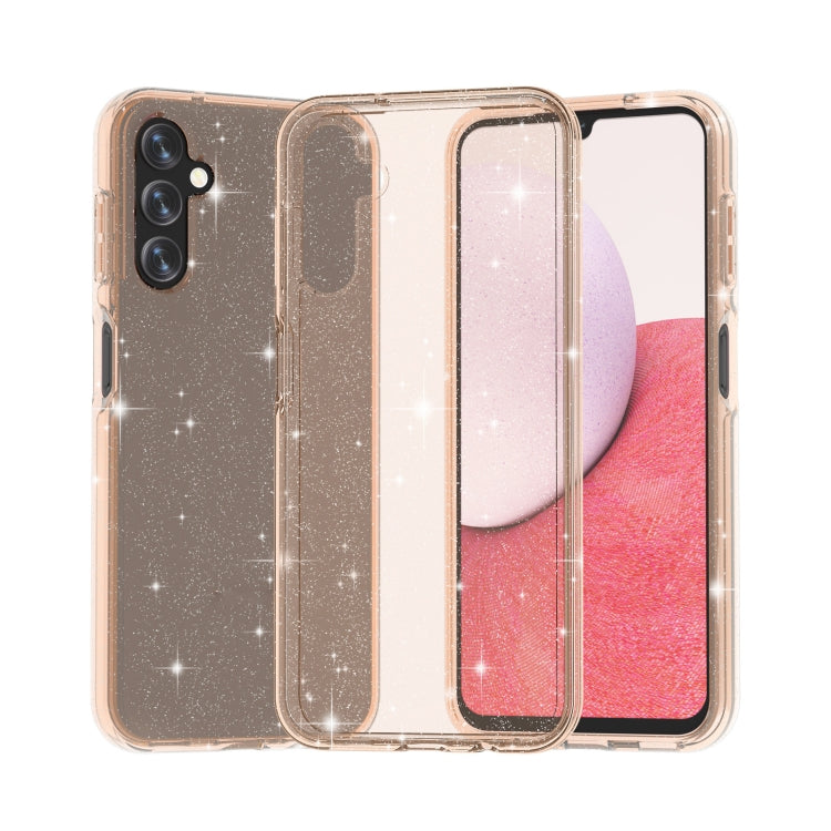Custodia per telefono in polvere glitterata stile Terminator antiurto, For Samsung Galaxy S23 5G, For Samsung Galaxy S23+ 5G, For Samsung Galaxy S23 Ultra 5G, For Samsung Galaxy A14 5G