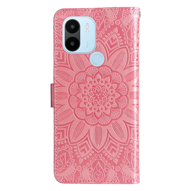 Custodia per telefono in pelle di girasole goffrata, For Xiaomi Redmi A1+, For Xiaomi Redmi 11 Prime 4G, For Xiaomi Redmi Note 12 China, For Xiaomi Redmi Note 12 Pro 5G China