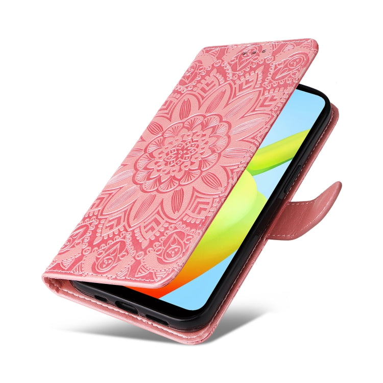 Custodia per telefono in pelle di girasole goffrata, For Xiaomi Redmi A1+, For Xiaomi Redmi 11 Prime 4G, For Xiaomi Redmi Note 12 China, For Xiaomi Redmi Note 12 Pro 5G China