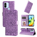 Custodia per telefono in pelle di girasole goffrata, For Xiaomi Redmi A1+, For Xiaomi Redmi 11 Prime 4G, For Xiaomi Redmi Note 12 China, For Xiaomi Redmi Note 12 Pro 5G China