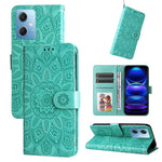 Custodia per telefono in pelle di girasole goffrata, For Xiaomi Redmi A1+, For Xiaomi Redmi 11 Prime 4G, For Xiaomi Redmi Note 12 China, For Xiaomi Redmi Note 12 Pro 5G China