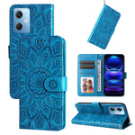 Custodia per telefono in pelle di girasole goffrata, For Xiaomi Redmi A1+, For Xiaomi Redmi 11 Prime 4G, For Xiaomi Redmi Note 12 China, For Xiaomi Redmi Note 12 Pro 5G China
