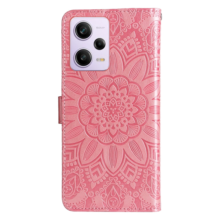 Custodia per telefono in pelle di girasole goffrata, For Xiaomi Redmi Note 12 Pro+ China