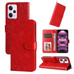 Custodia per telefono in pelle di girasole goffrata, For Xiaomi Redmi Note 12 Pro+ China