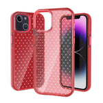 Custodia per cellulare in TPU trasparente con motivo a griglia, For iPhone 14, For iPhone 14 Plus, For iPhone 14 Pro, For iPhone 14 Pro Max