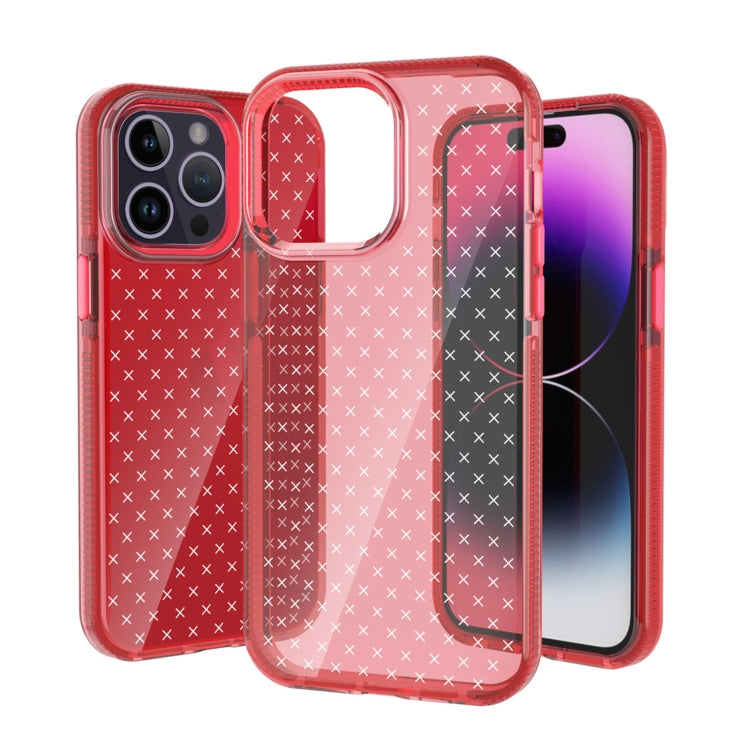Custodia per cellulare in TPU trasparente con motivo a griglia, For iPhone 14, For iPhone 14 Plus, For iPhone 14 Pro, For iPhone 14 Pro Max