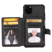 Custodia portafoglio con cerniera e slot carte