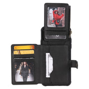 Custodia portafoglio con cerniera e slot carte