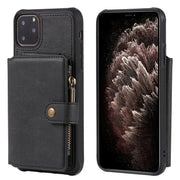 Custodia portafoglio con cerniera e slot carte