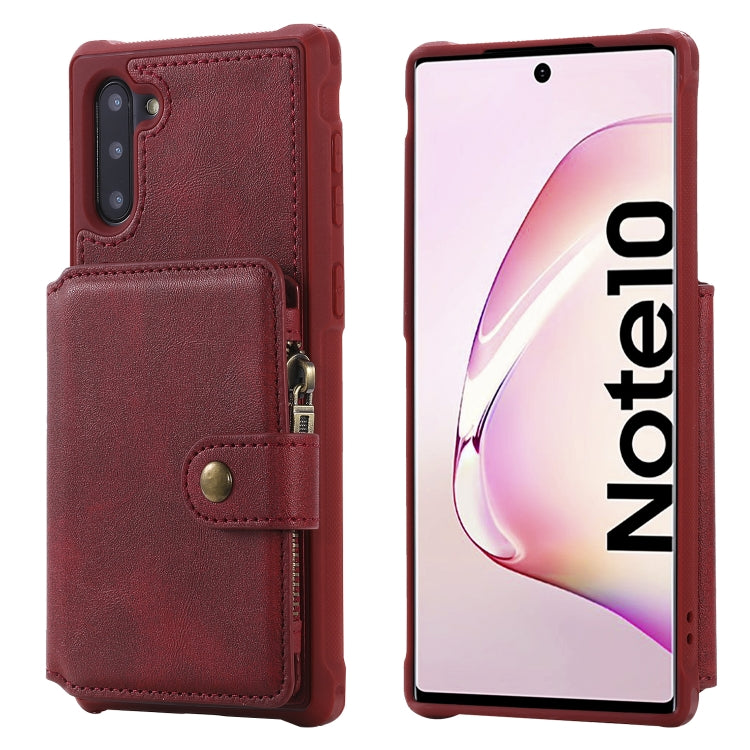 Custodia portafoglio con cerniera e slot carte