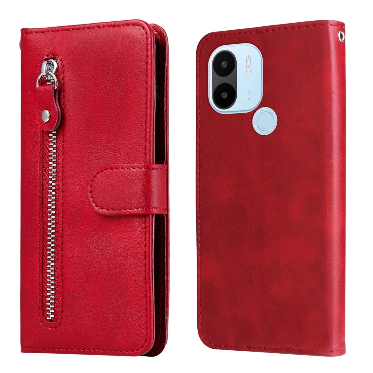 Custodia per telefono in pelle con cerniera in vitello, For Xiaomi Redmi A1+, For Xiaomi Redmi 11 Prime 4G, For Xiaomi Redmi Note 12 China, For Xiaomi Redmi Note 12 Pro 5G China