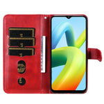 Custodia per telefono in pelle con cerniera in vitello, For Xiaomi Redmi A1+, For Xiaomi Redmi 11 Prime 4G, For Xiaomi Redmi Note 12 China, For Xiaomi Redmi Note 12 Pro 5G China