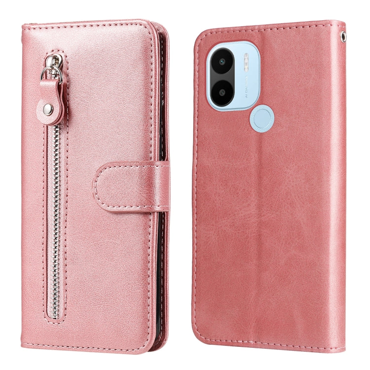 Custodia per telefono in pelle con cerniera in vitello, For Xiaomi Redmi A1+, For Xiaomi Redmi 11 Prime 4G, For Xiaomi Redmi Note 12 China, For Xiaomi Redmi Note 12 Pro 5G China