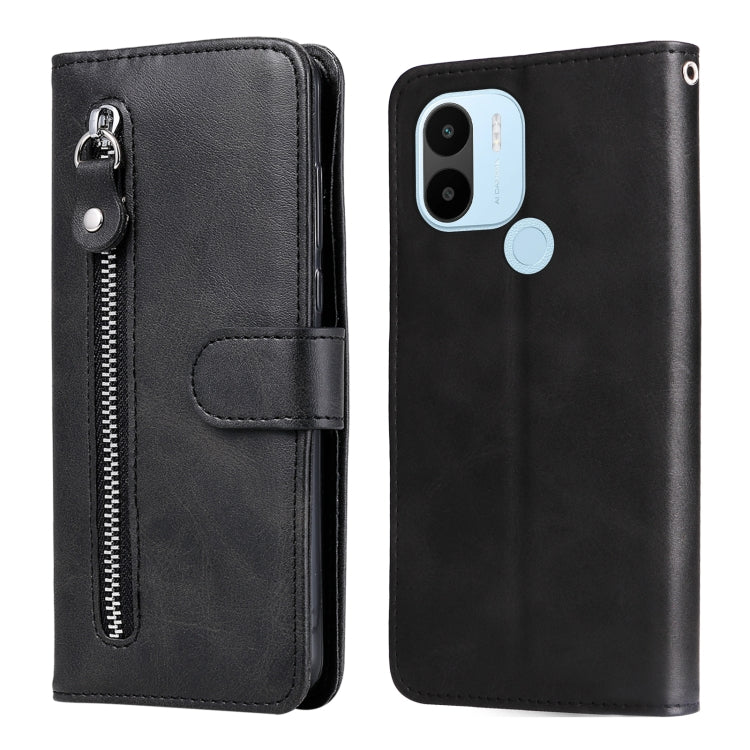 Custodia per telefono in pelle con cerniera in vitello, For Xiaomi Redmi A1+, For Xiaomi Redmi 11 Prime 4G, For Xiaomi Redmi Note 12 China, For Xiaomi Redmi Note 12 Pro 5G China