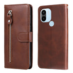 Custodia per telefono in pelle con cerniera in vitello, For Xiaomi Redmi A1+, For Xiaomi Redmi 11 Prime 4G, For Xiaomi Redmi Note 12 China, For Xiaomi Redmi Note 12 Pro 5G China