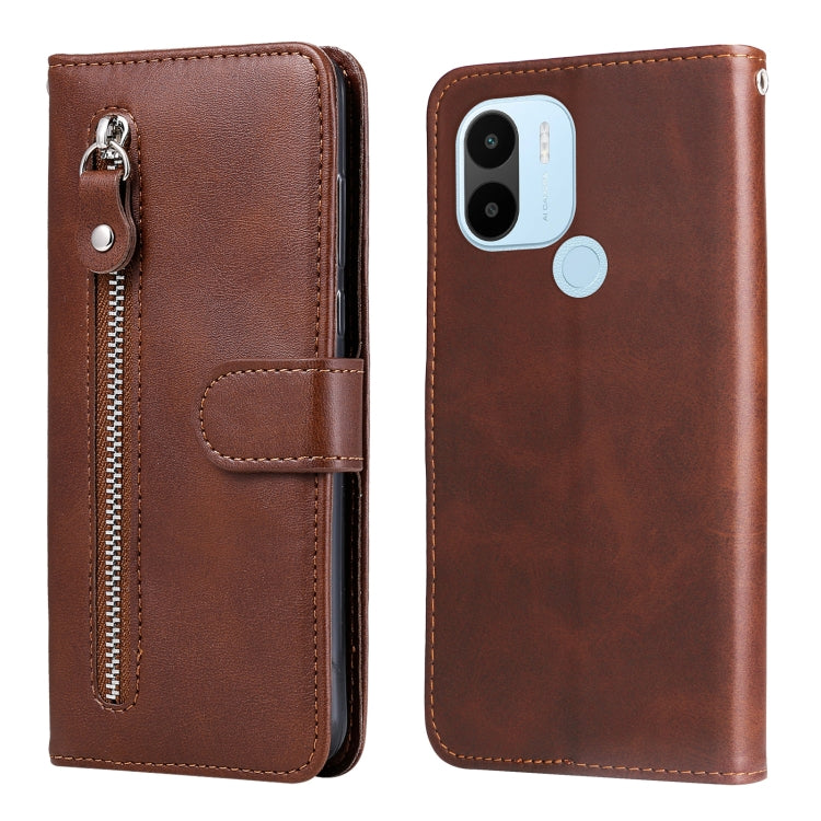 Custodia per telefono in pelle con cerniera in vitello, For Xiaomi Redmi A1+, For Xiaomi Redmi 11 Prime 4G, For Xiaomi Redmi Note 12 China, For Xiaomi Redmi Note 12 Pro 5G China