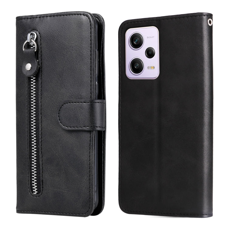 Custodia per telefono in pelle con cerniera in vitello, For Xiaomi Redmi A1+, For Xiaomi Redmi 11 Prime 4G, For Xiaomi Redmi Note 12 China, For Xiaomi Redmi Note 12 Pro 5G China