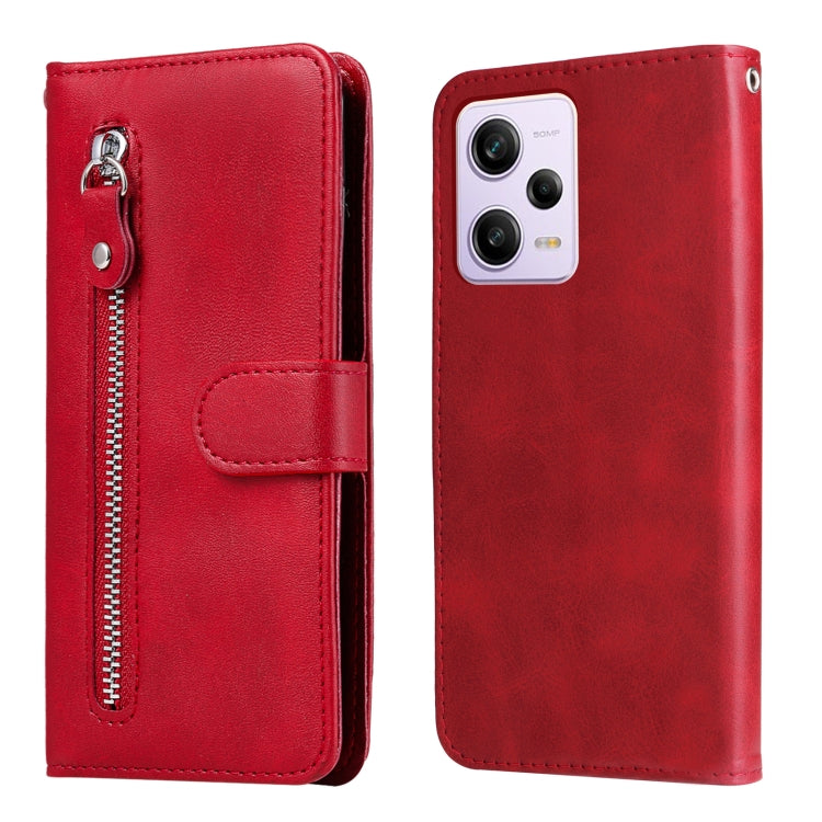 Custodia per telefono in pelle con cerniera in vitello, For Xiaomi Redmi Note 12 Pro+ China